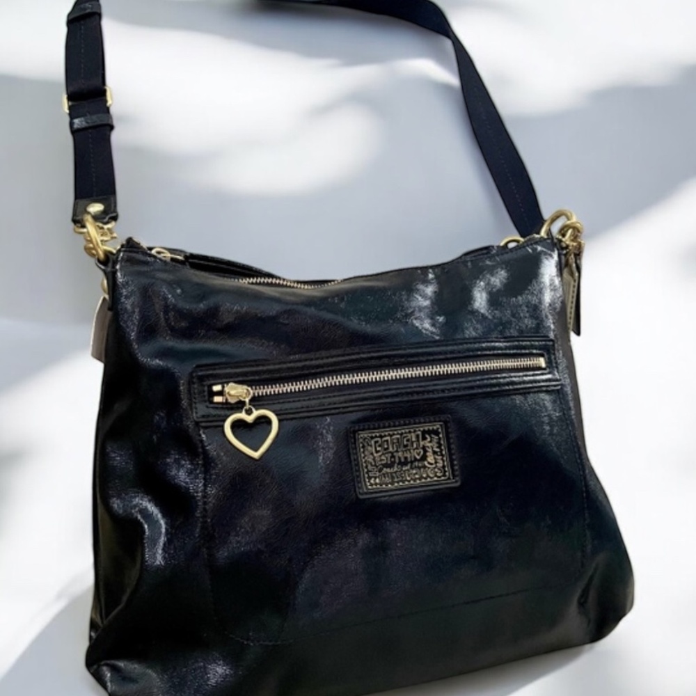 Coach purse with cross body and shorter handle NWT